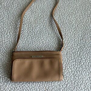Relic crossbody purse tan light brown beige